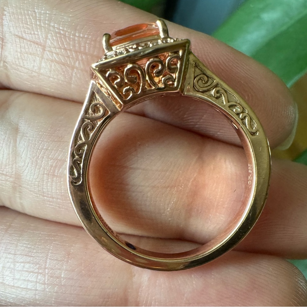 Vanna K CZ Ring in Rose Gold Plated 925 Sterling Silver - Picture 5 of 10